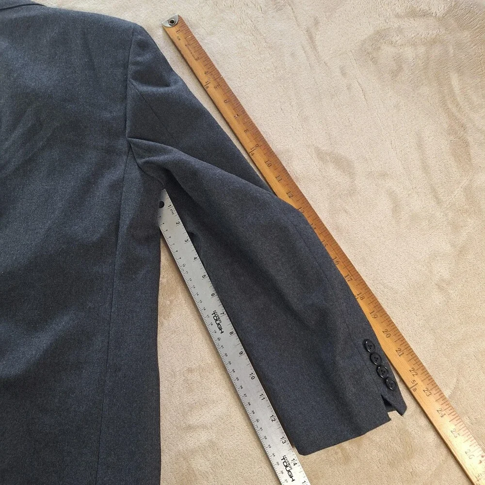 Louis Roth Blazer Mens 41S Gray Wool Two Button Sport Coat Jacket Tailored USA